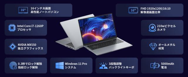 Core i7 第12世代ノートパソコン