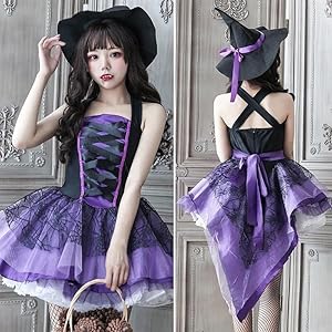 ハロウィン 魔女 コスプレ衣装 可愛い