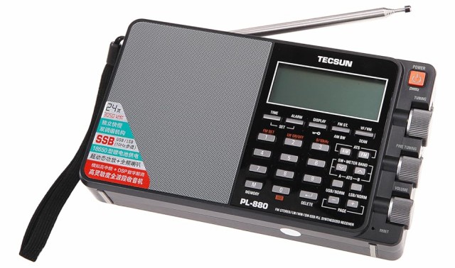 TECSUN PL-880 FM/LW/MW/SW SSB PLL短波ラジオ 3050局メモリーの通販は