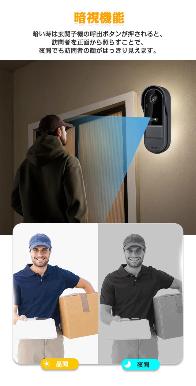 カメラ付き ドアホン ワイヤレス