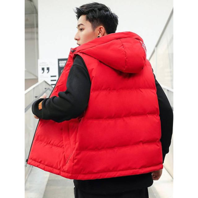 開店祝い ダウンベスト フード付き 防寒 カジュアルベスト メンズ 秋冬アウター キルティングジャケット 21超人気 Centroprofesorjuanbosch Com