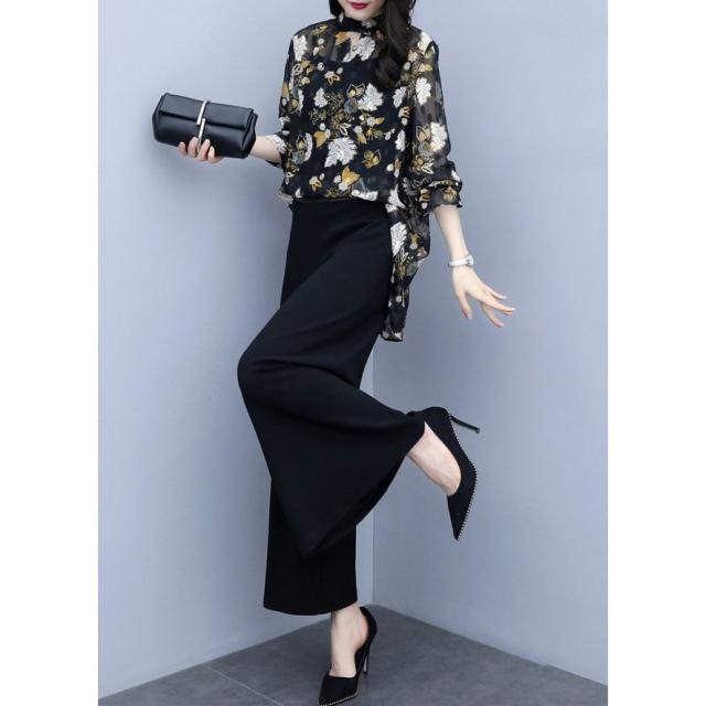 送料無料 パンツドレス ドレス 結婚式 お呼ばれ パンツ ワイドパンツ セットアップ 韓国 パーティードレス 長袖 袖あり 黒 ゆったり 体型カバー 大 在庫限り 完売次第終了ぽっきりsale Www Iacymperu Org