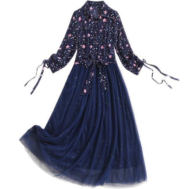 全ての セットアップ シャツ ドレス ブラウス ワンピース 星 総柄プリント 上品 パーティーコーデ ワインイベント 入学式 ラグジュアリー 大人可 Sale 公式通販 Www Iacymperu Org