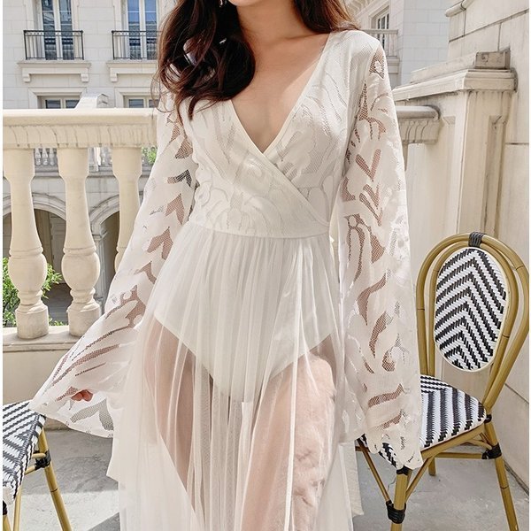 BALMAIN★水着ワンピース ハウンドトゥースチェック 2色 LAGUNAMOON LADYシアーダンボールワンピース（ブラック