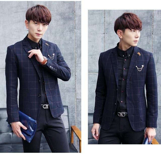 テーラードジャケット　テラジャケ　ライトジャケット　アウター　メンズ　長袖　グレンチェック　羽織り　スリム　細身　オフィス　通勤　お洒落　2020春新作 テーラードジャケット テラジャケ ライトジャケット アウター メンズ