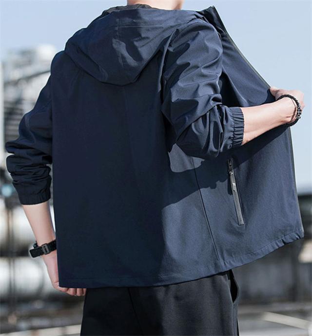 ジャケット メンズ 長袖 春秋 アウター パーカー フード付き