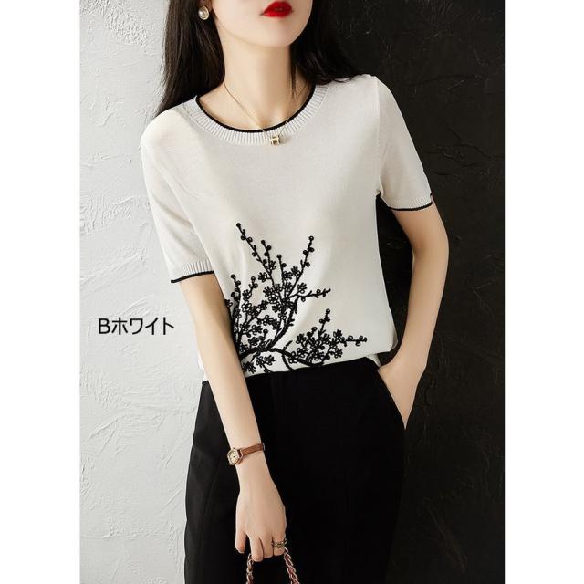 Tシャツ レディース 40代 春夏新作 オシャレブラウス 薄手ニットソー 半袖トップス 白刺繍Tシャツ レション 大人 通勤 ゆったりカットソー 韓国風 30代 50代 楽天市場】Tシャツ レディース 40代 春夏新作 オシャレ 白T
