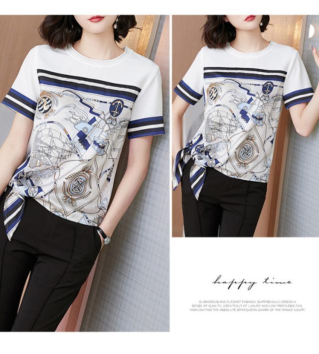 Tシャツ レディース 40代 春夏新作 オシャレブラウス 半袖