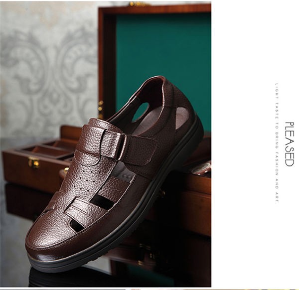 メンズ ビーチサンダル ローファーシューズ リラックスシューズ 牛革