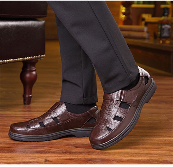 メンズ ビーチサンダル ローファーシューズ リラックスシューズ 牛革