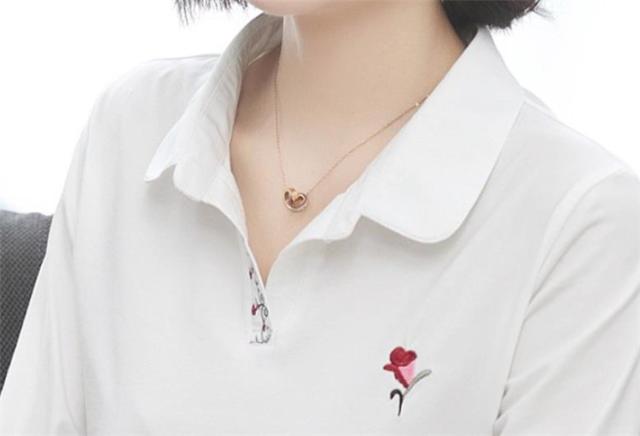 Tシャツ レディース 七分袖 韓国風 春秋 おしゃれ トップス 刺繍 tシャツ ポロシャツ きれいめ 40代 ゆったり カジュアル 大きいサイズ 大人 通勤 着痩せ 新品 Tシャツ レディース 七分袖 韓国風 春秋 おしゃれ トップス 刺繍