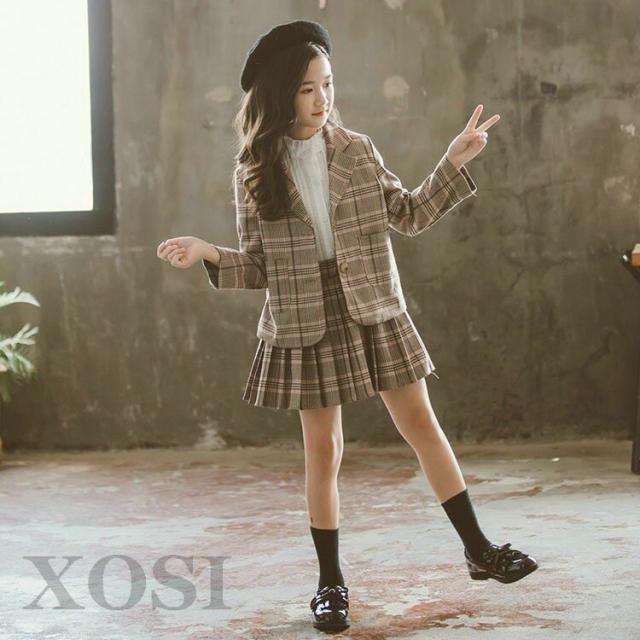 韓国子供服スーツ女の子卒業式入学式小学生アウタージャケット＋スカート2点セット子供服スーツ子供服チェック柄セ 楽天市場】入学式 スーツ 女の子 韓国 子供服 セットアップ