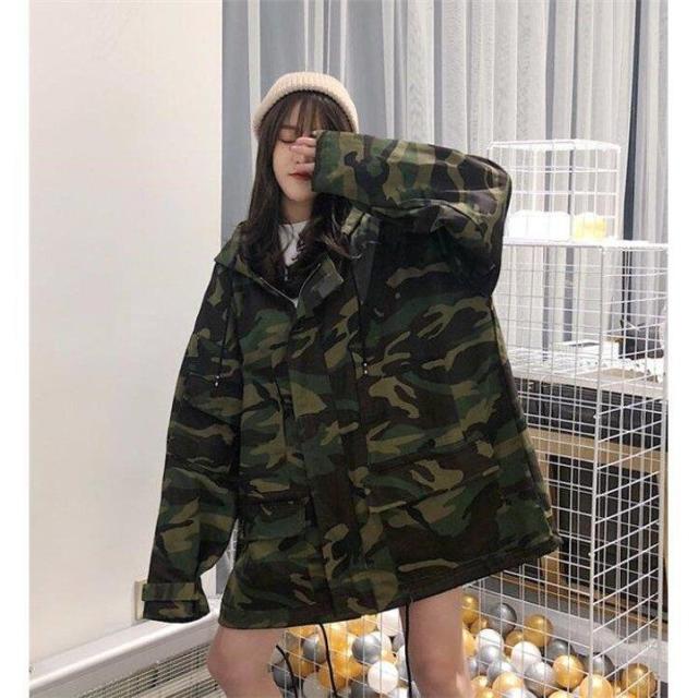 ジャケット レディース ミリタリージャケット 秋服 迷彩