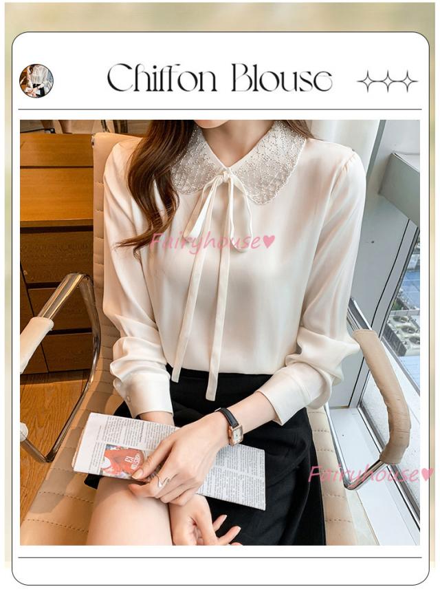 ブラウス レディース 長袖ブラウス 秋服 オフィスブラウス