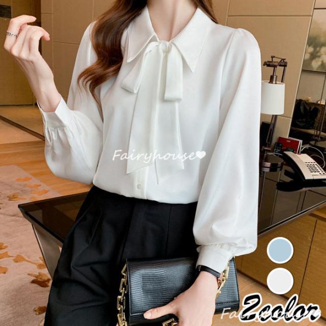 ブラウス レディース 長袖ブラウス 秋服 オフィスブラウス リボンネック オシャレブラウス プリントトップス 韓国風 大人 上品 通勤OL ゆったりシャツ 40代 50代 楽天市場】ブラウス レディース 長袖ブラウス 秋新作 オフィス
