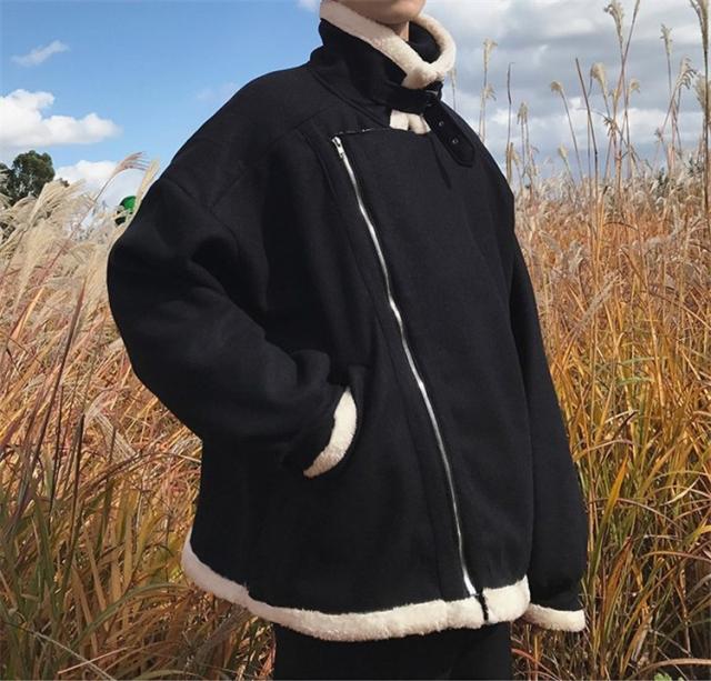 ムートンコート ムートンジャケット ボアブルゾン メンズ アウター