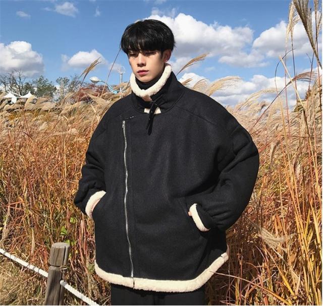 ムートンコート ムートンジャケット ボアブルゾン メンズ アウター