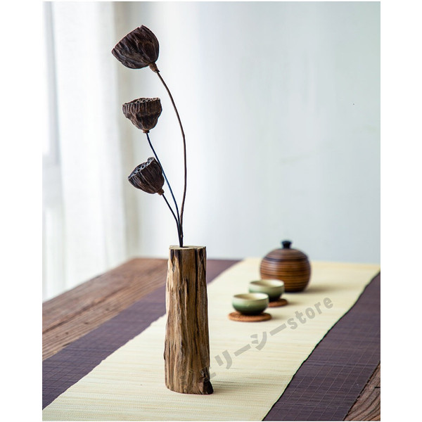 新品　桑の木の花瓶　置物　花器　木工品　　　ハンドメイド 新品 桑の木の花瓶 置物 花器 木工品 ハンドメイド