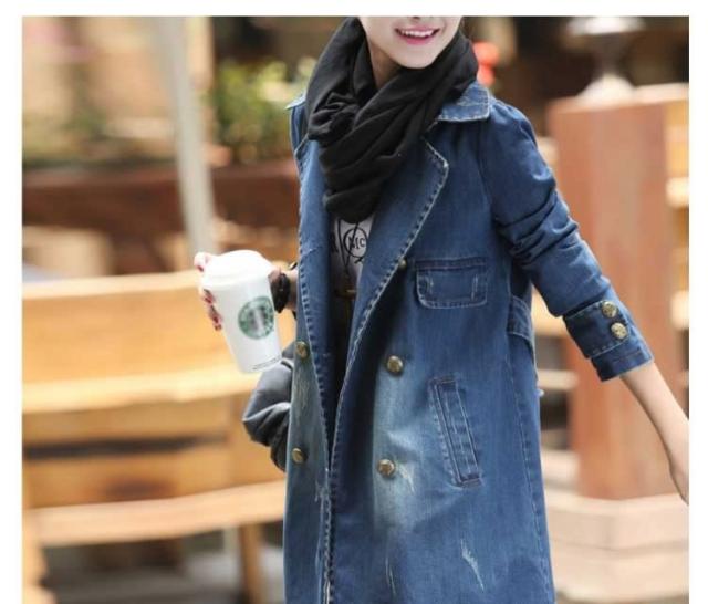 美品 23区 デニム トレンチコート スプリングコート ベルト付き 近年 L jyonn1193.jpg