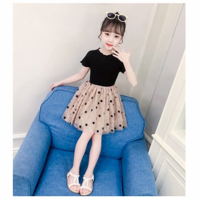 ワンピース 子供服 女の子 ガールズ キッズ 夏服 春服 チュール