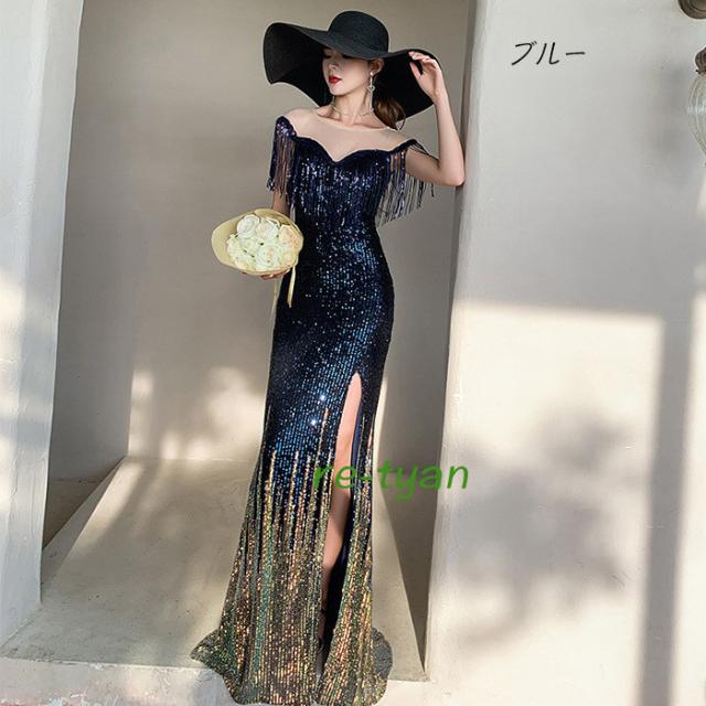 定番人気 イブニングドレス マーメイドドレス ロングドレス パーティードレス 大きいサイズ 成人式結婚式二次会イベント フォーマル キラキラスパ 被り心地最高 Diquinsa Com Mx