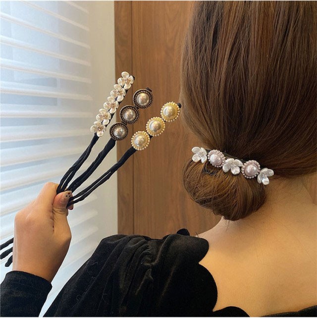 お団子 おだんごヘア パールお団子ヘアアレンジ おだんご メーカー