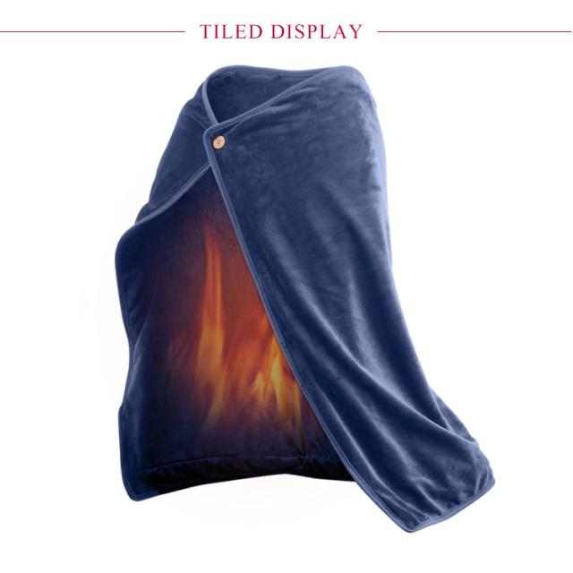 あったか電熱ブランケット 約100×65cm ひざ掛け 肩掛け ストール USB給電式 電気毛布 冬用品 オフィス 防寒 温度調整可能 全4色 あったか電熱ブランケット 約100×65cm ひざ掛け 肩掛け ストール USB