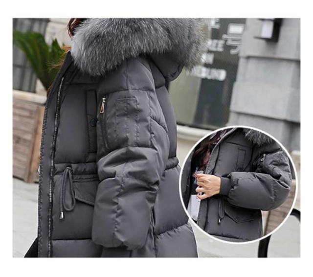 送料無料 ダウンコート レディース ロング フェイクファー