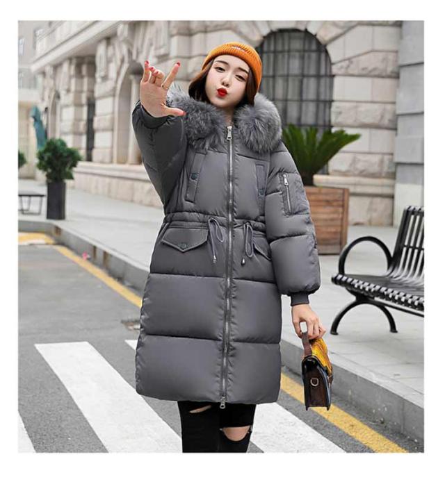 送料無料 ダウンコート レディース ロング フェイクファー ボリューム