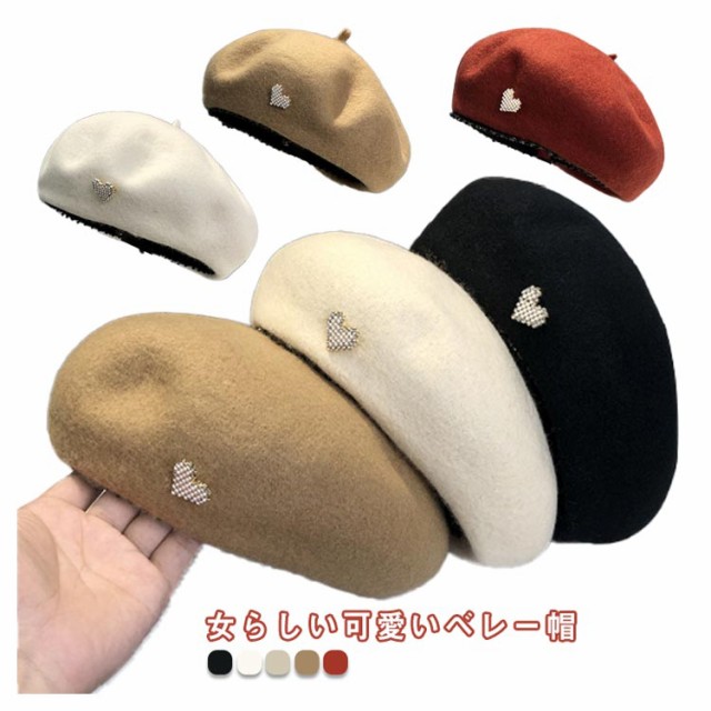 新品☆ ベレー帽 赤 秋 冬 春 シンプル 無地 韓国ファッション 可愛い