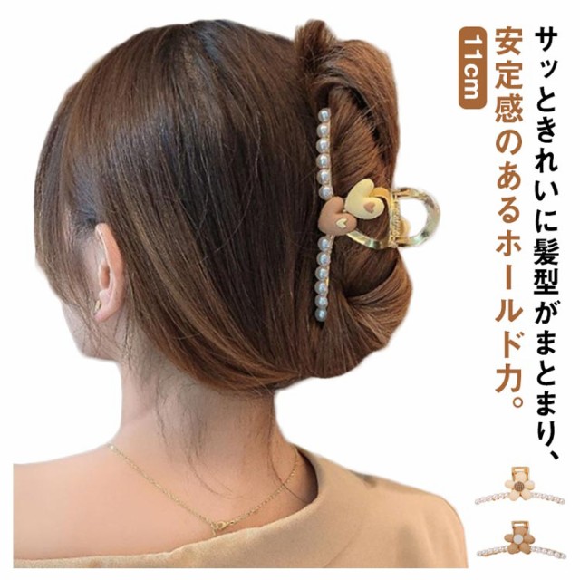 ヘアクリップ バレッタ まとめ髪 ツイスト メタル おしゃれ ゴールド