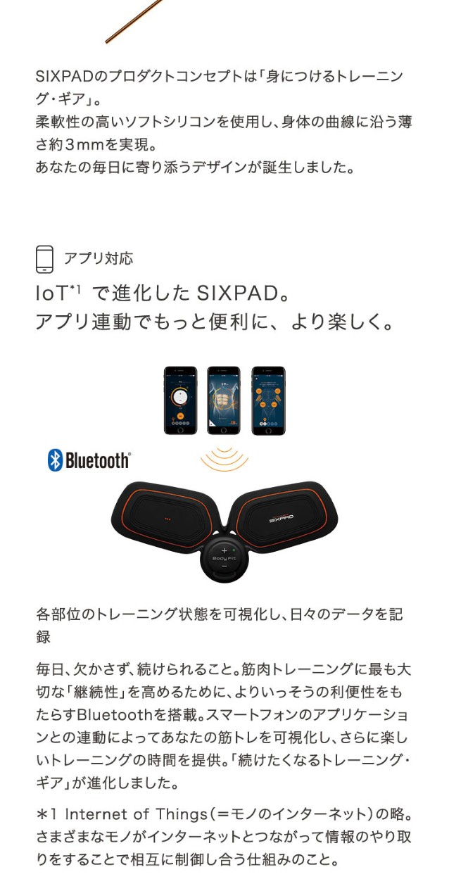 シックスパッド ボディフィット2 MTG SIXPAD Body Fit 2 正規品 EMS 腹筋 筋トレ トレーニング  SP-BF2213F-R｜au PAY マーケット