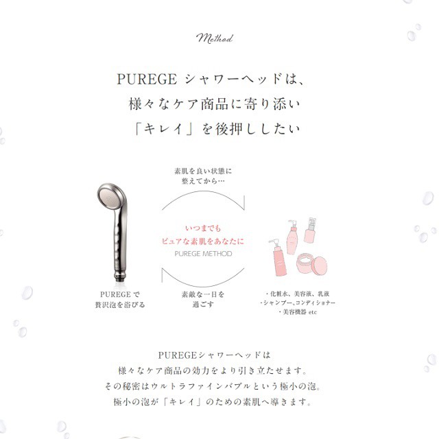 田中金属製作所 シャワーヘッド PUREGE ピュアージュ 日本製 節水 保湿