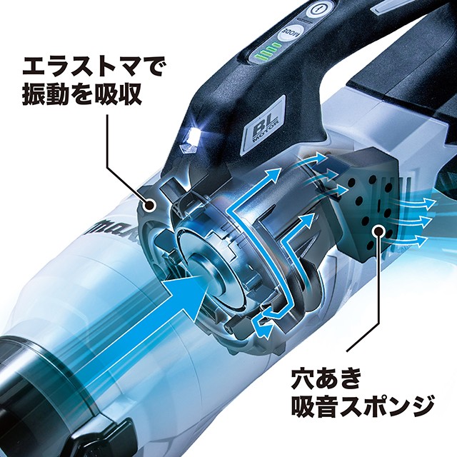 マキタ makita サイクロン一体式 コードレスクリーナー CL003GRD