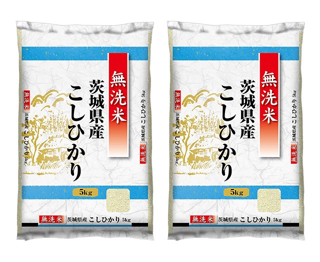 お米　PAY　無洗米　マーケット　米　au　茨城産の通販はau　茨城県産　ダイレクトストア　コシヒカリ　ブランド米　PAY　PAY　au　10kg　（5kg×2袋）　マーケット　国内産　マーケット－通販サイト　新米　令和5年産