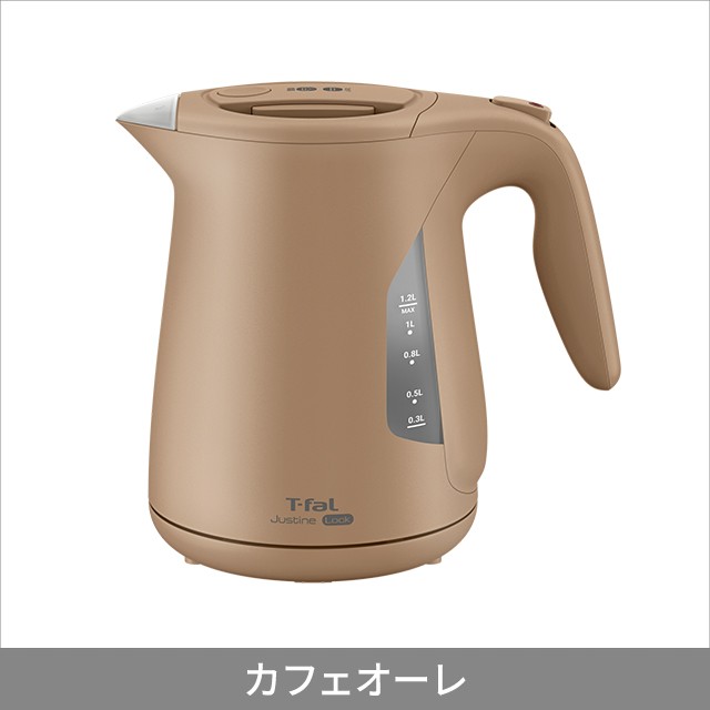 ティファール 電気ケトル ジャスティン ロック 1.2L 大容量 転倒