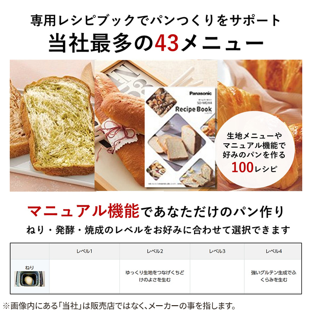 パナソニック ホームベーカリー SD-MDX4の通販はau PAY マーケット