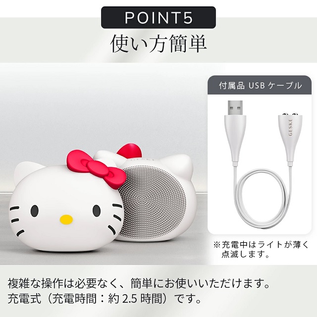 Hello Kitty Sonic Facial Brush 4 in 1 ハローキティ ソニック