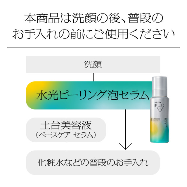 ☆3本セット☆ ソフィーナiP 水光ピーリング泡セラム 120g ふきとり美容液 ソフィーナ iP 水光ピーリング 泡セラム 本体 120g ふきとり美容