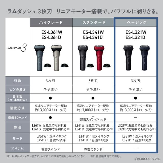 パナソニック ラムダッシュ 3枚刃 ES-L321Dの通販はau PAY マーケット