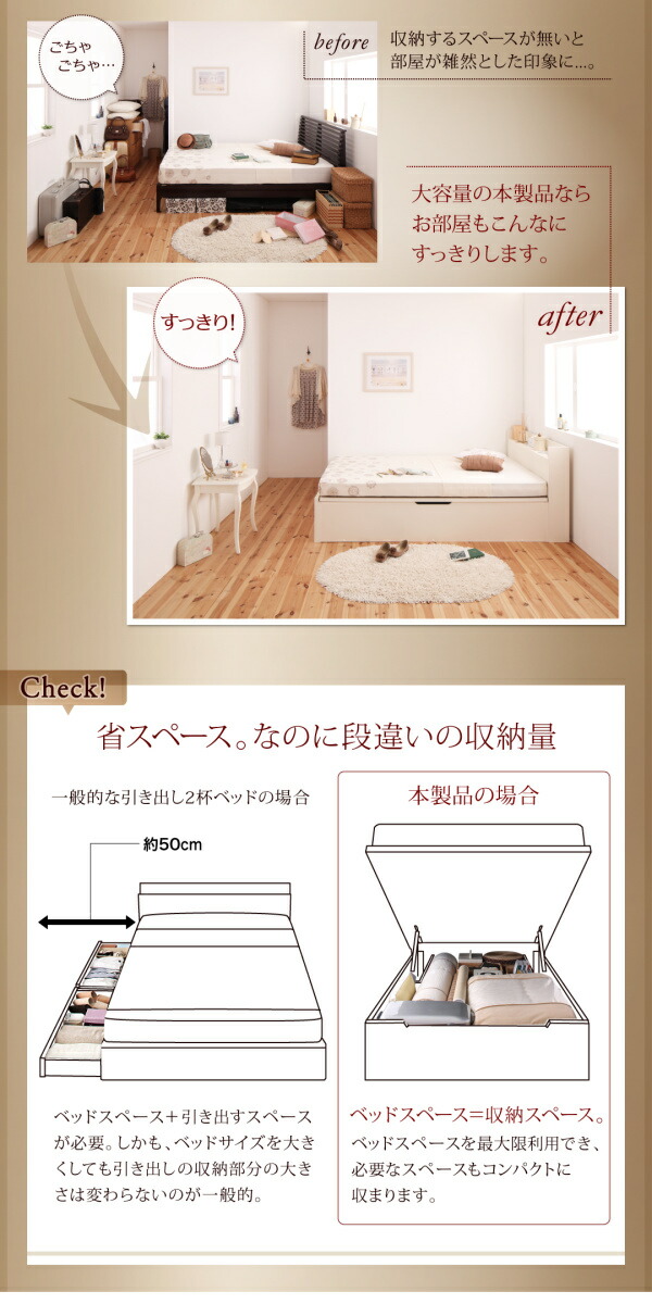 正規品定番 お客様組立 横開き シングルサイズ の通販はau PAY マーケット - e-バザール|商品ロット 国産 跳ね上げ式ベッド 収納ベッド Clory クローリー 薄型スタンダードポケットコイルマットレス付き 新品100%新品