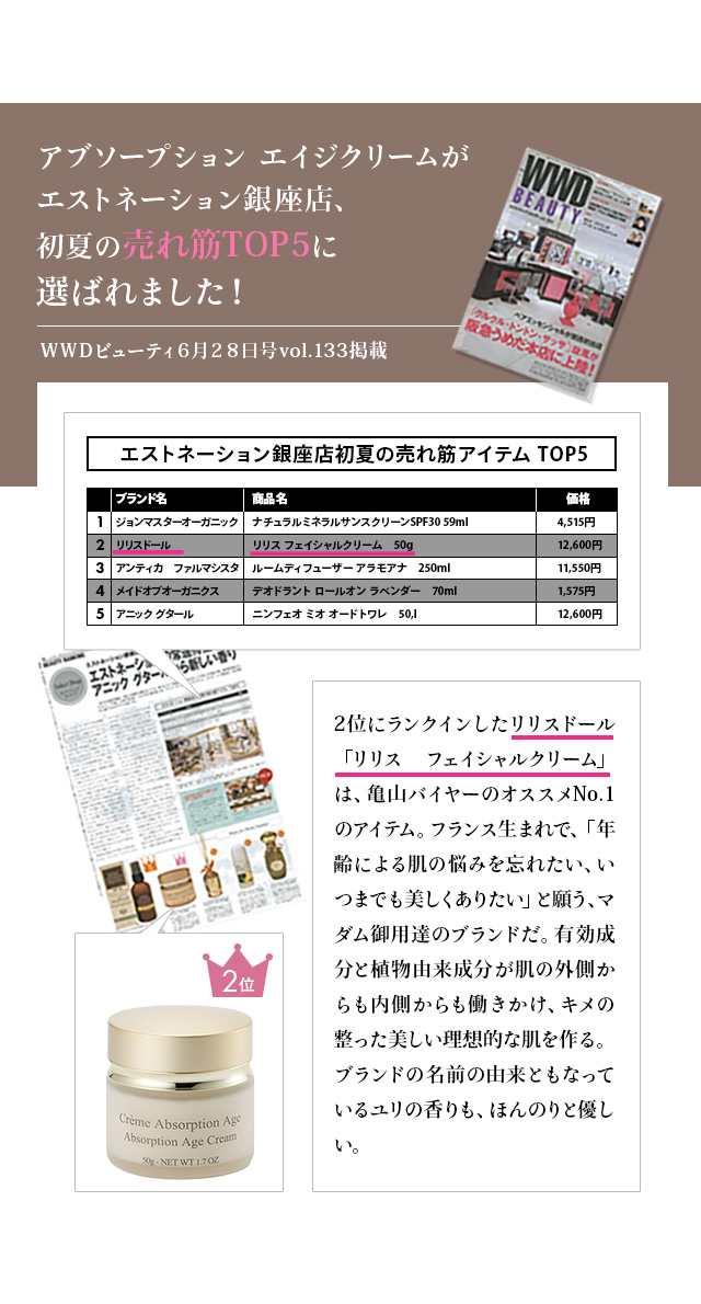 リリスドール アブソープション エイジクリーム 50g