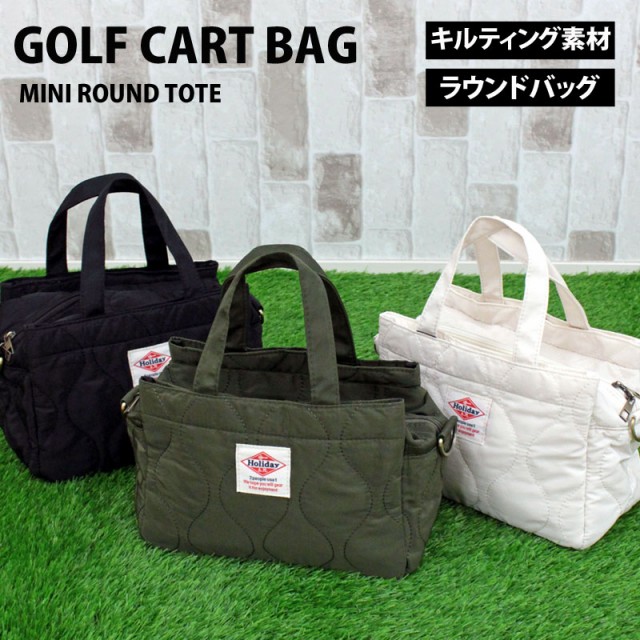 ゴルフ カートバッグ ラウンドバッグ メンズ レディース ミニバッグ ミニトートバッグ 2WAY キャンバス 小物 かばん 鞄 アウトドア 小さめ