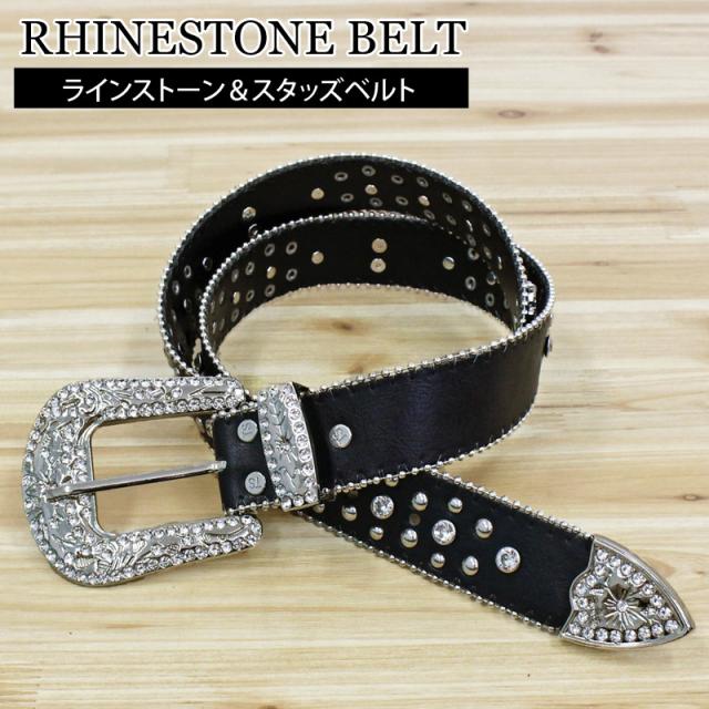 メンズ メンズファッション メンズカジュアル 通販 ベルト メンズ ラインストーン クロス 十字架 スタッズベルト 男女兼用用 ZK-95
