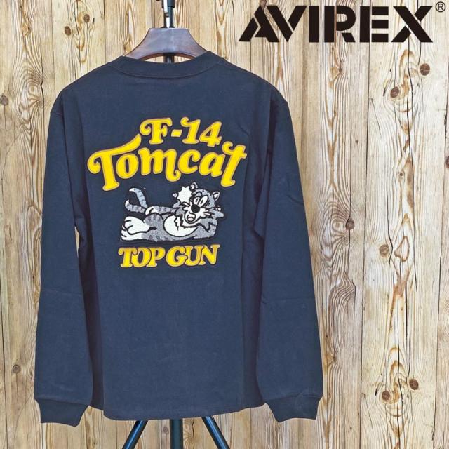 AVIREX アヴィレックス SAGARA TOMCAT ロングTシャツ アビレックス トップス メンズ ブランド アメカジ おすすめ おしゃれ 通販 秋 冬 服
