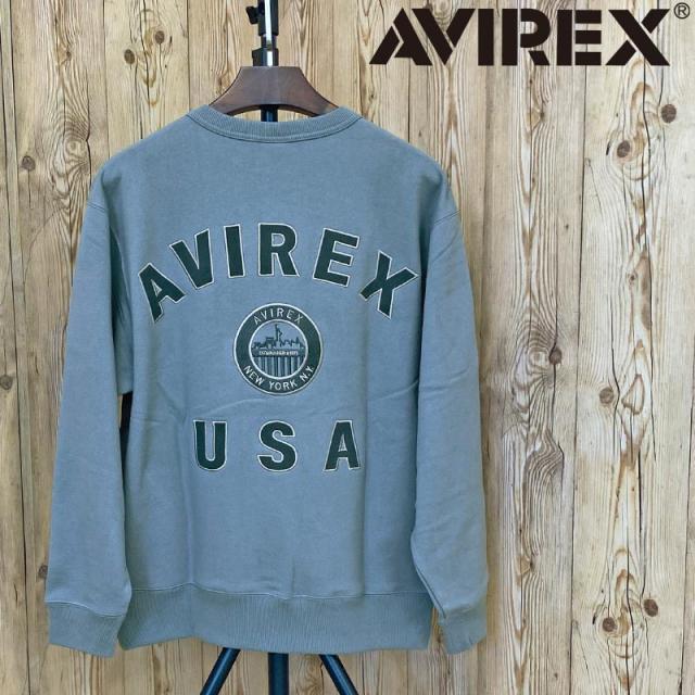 AVIREX アヴィレックス VARSITY LOGO NYC CREWNECK SWEAT バーシティ ロゴ クルーネック スウェット ニューヨーク アビレックス メンズ ブランド