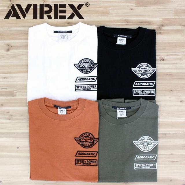 AVIREX アヴィレックス 50th Anniversary T-SHIRT 半袖Tシャツ 783-5234005 プリント アビレックス ミリタリー トップス メンズ ブランド