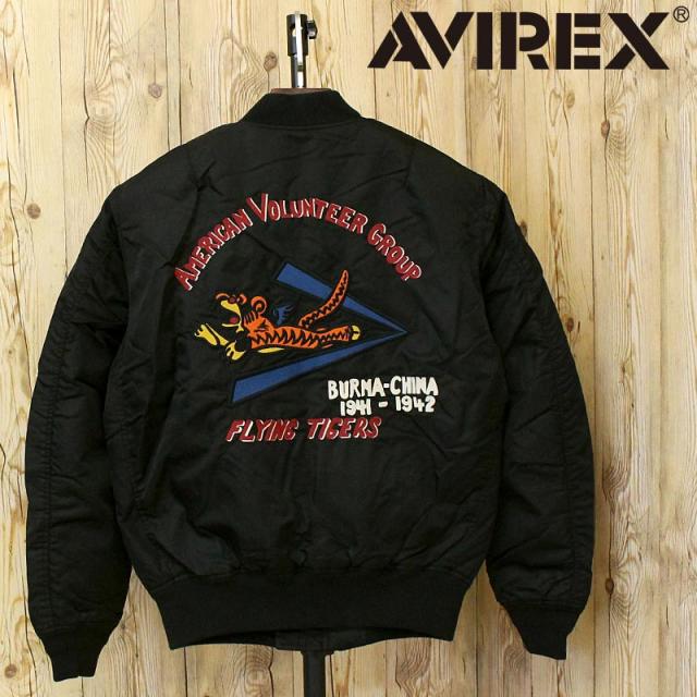 AVIREX アヴィレックスWASHED MA-1 FLYING TIGERS 783-5252012 フライングタイガー フライトジャケット アウター ブルゾン ミリタリー メンズ ブランド アビレックス