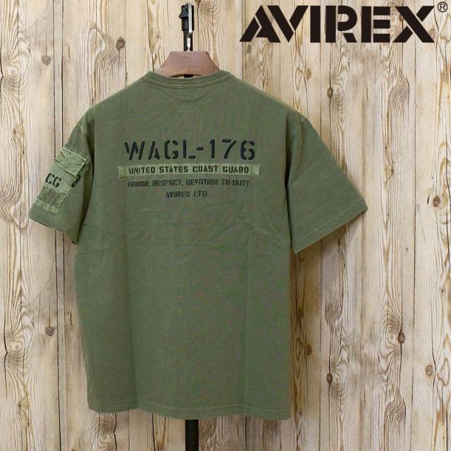 AVIREX アヴィレックス FADED S/S MIL. PKT TEE 783-6134005 フェイド ショートスリーブ ミリタリー ポケット 半袖Tシャツ コットン 綿 アビレックス ミリタリー トップス メンズ ブランド