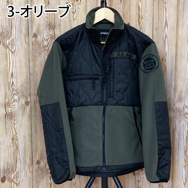 送料無料 AVIREX アビレックス アヴィレックス QUILT COMBI FLEECE